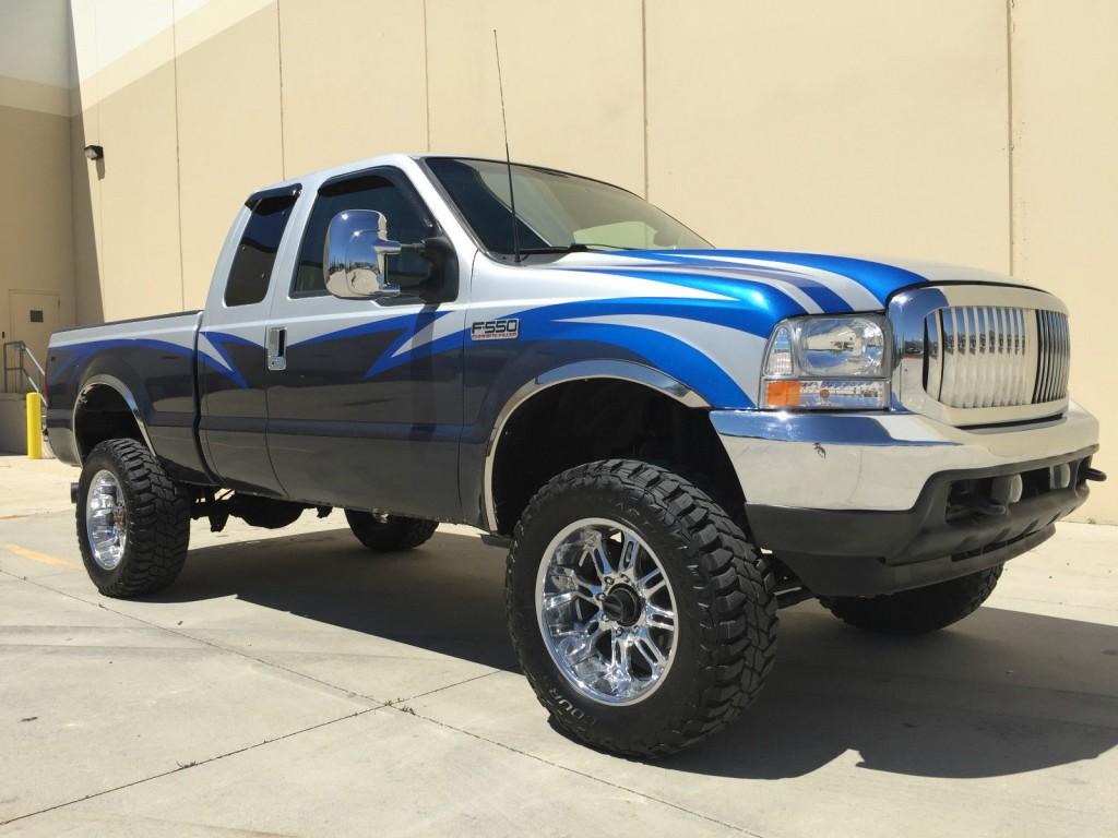 Custom 2001 Ford F250 Supercab 4X4 Shortbed 7.3 Powerstroke Turbo Diesel