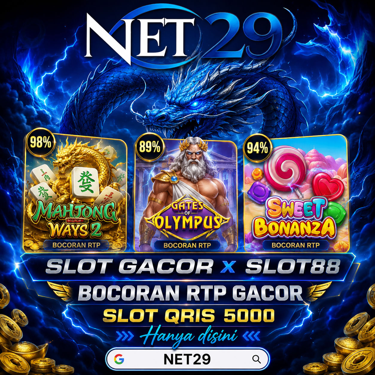 RTP LIVE| NET29 Resmi Menjadi SLOT GACOR Karena QRIS 5000 dan SLOT88