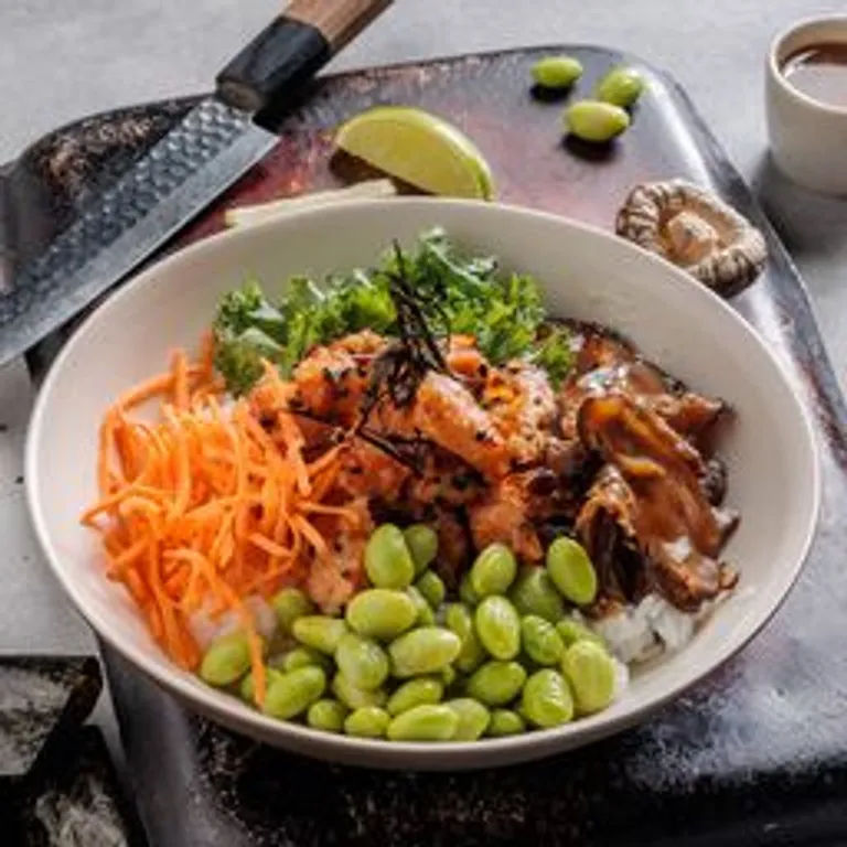 Crusted Salmon Bowl