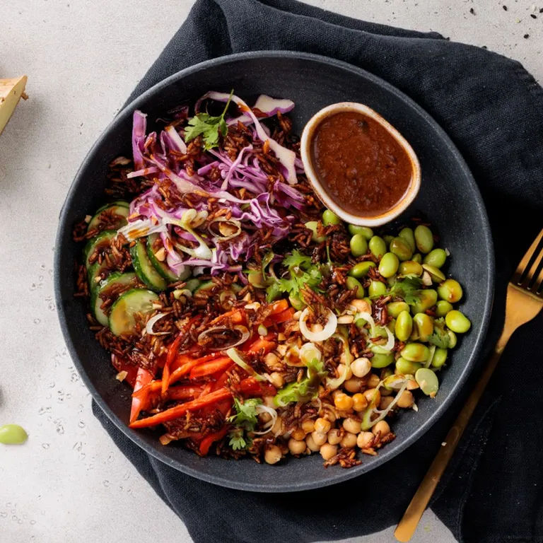 Veggie Crispy Rice Salad