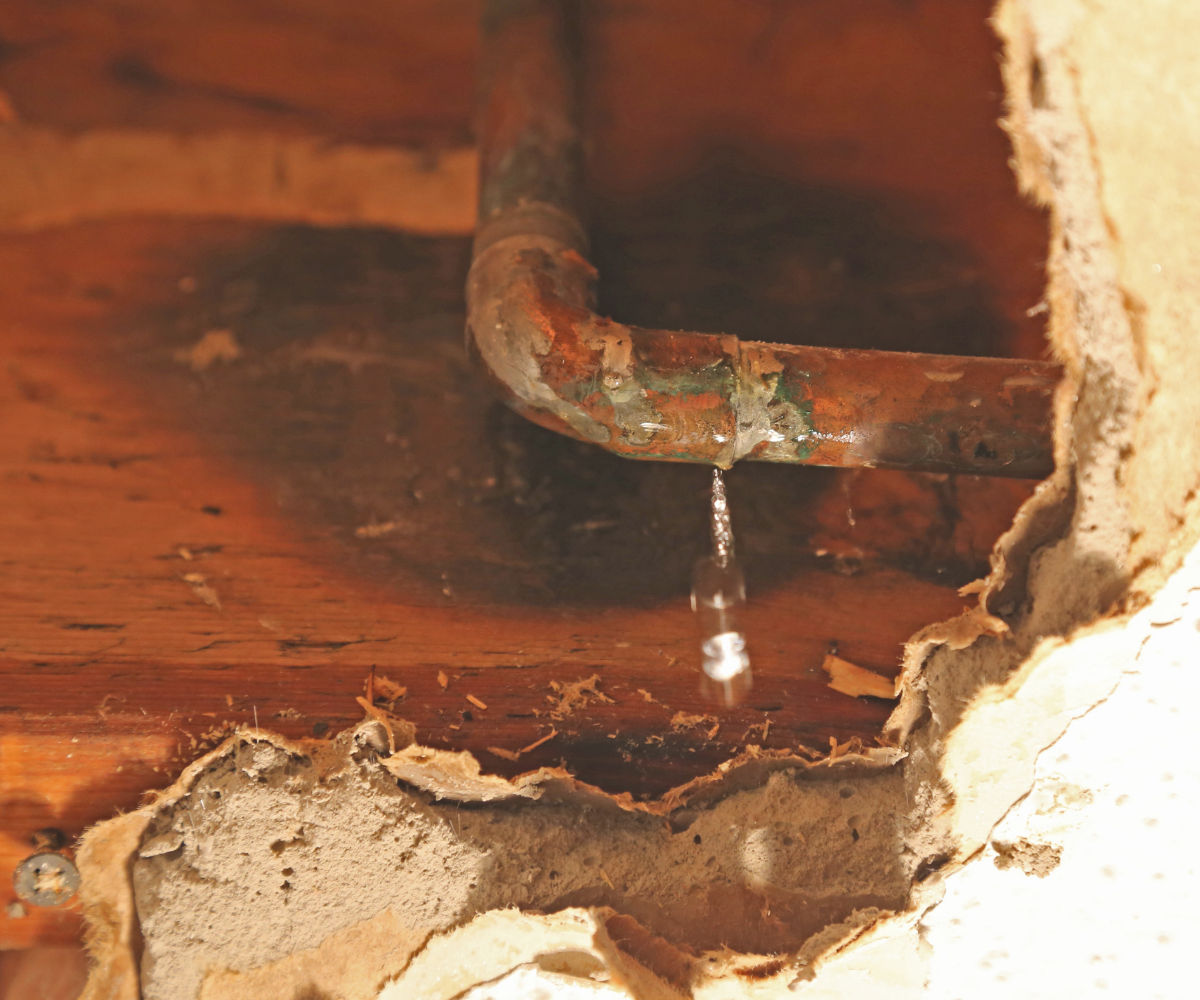 leaking pipe How to Spot a Water Leak Behind Walls Without Damaging Your Home