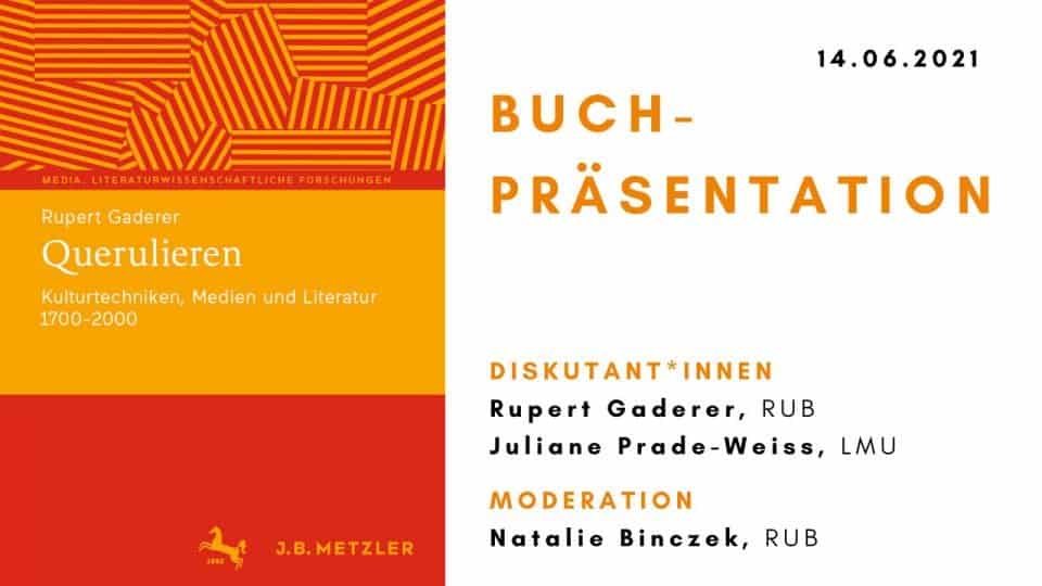 Querulieren. Kulturtechniken, Medien und Literatur 1700-2000 – Buchpräsentation mit Rupert Gaderer