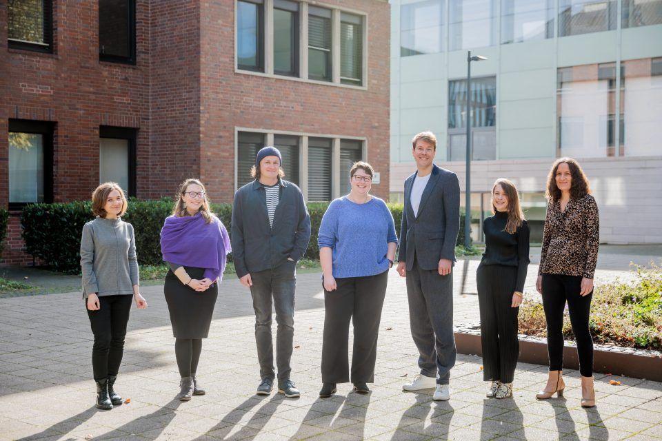 KWI's current cohort of fellows (from the left): Alexandra Irimia, Marissa Petrou, Kris Decker, Verena Kick, Tim Altenhof, L. Sasha Gora, Sandra Janßen.