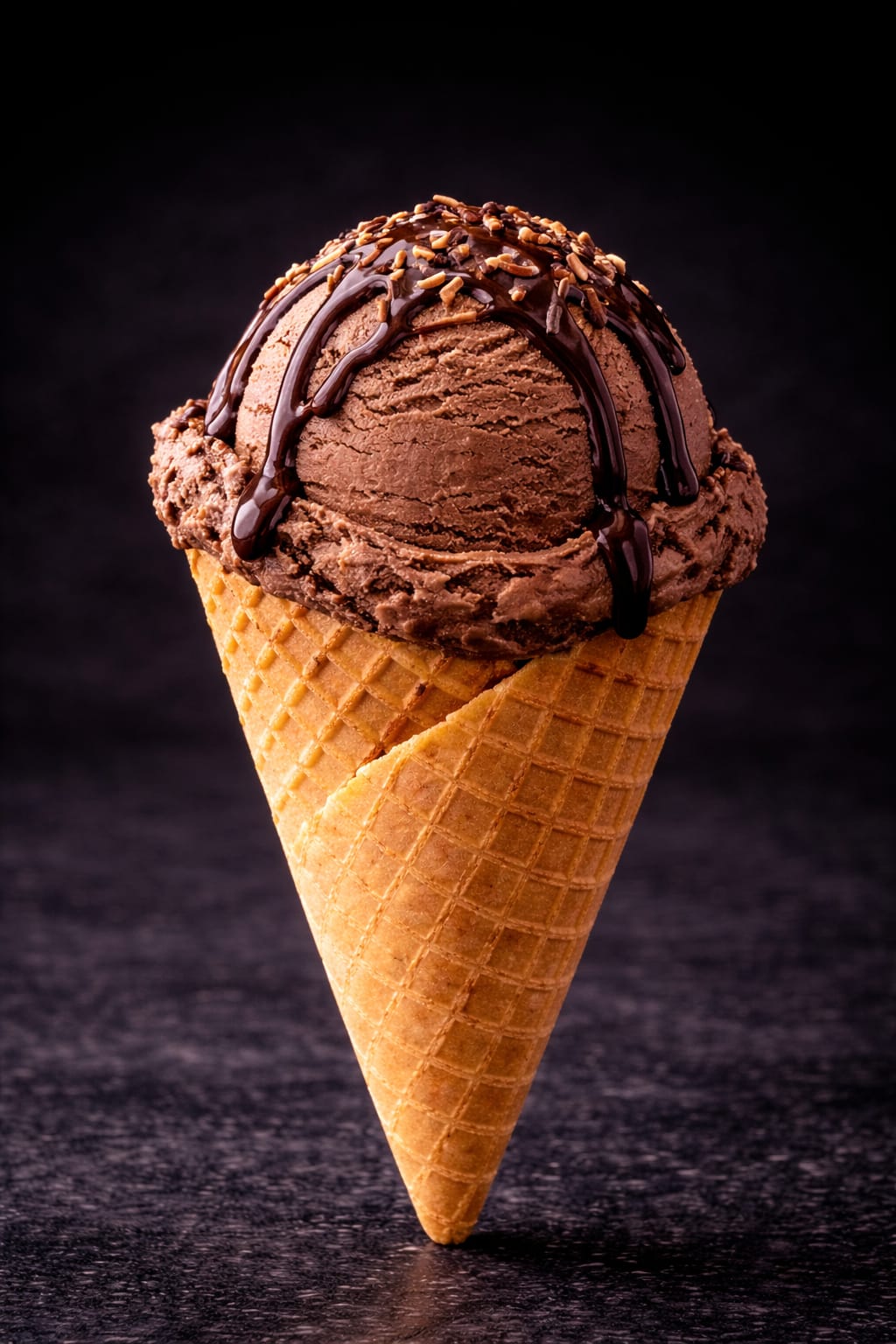 Chocolate Cone Waffle