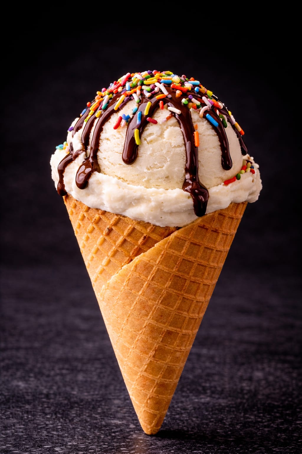 Vanilla Cone Waffle
