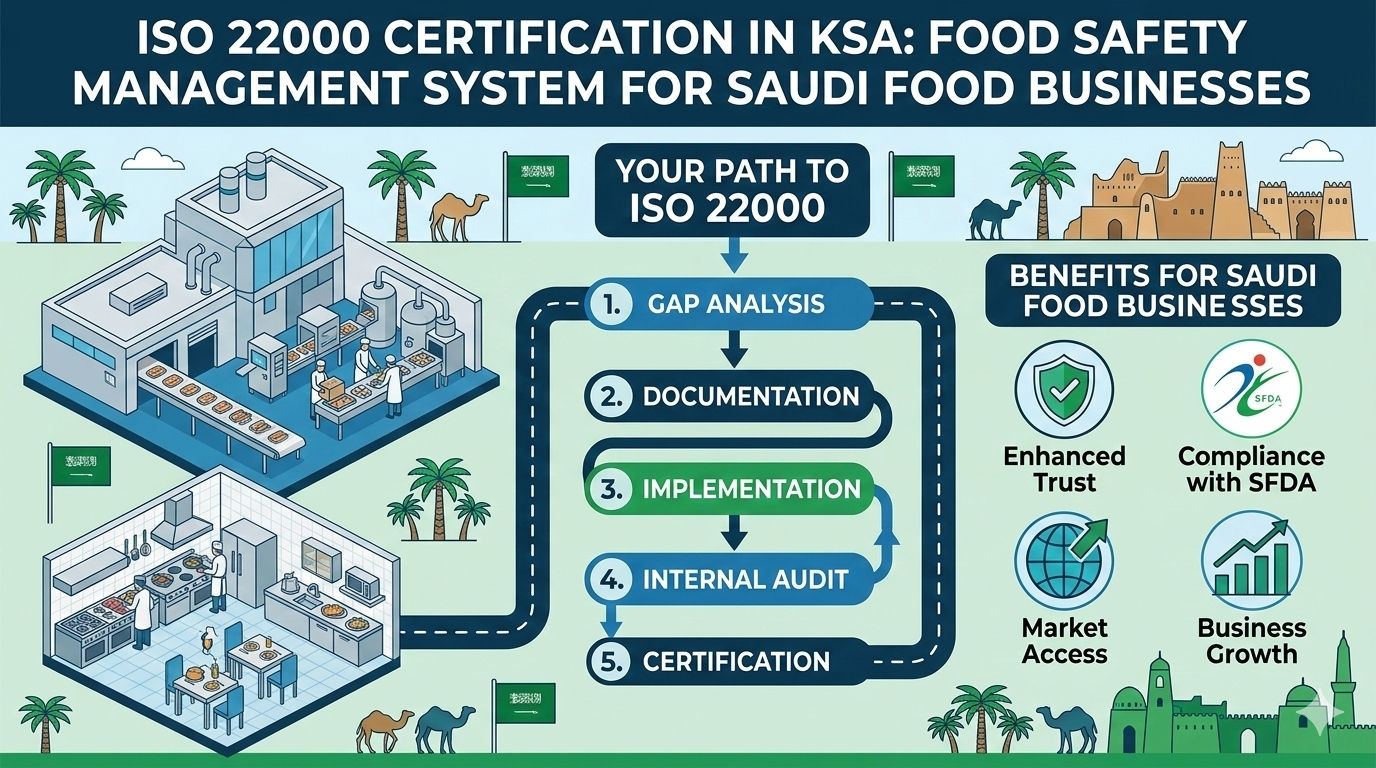 ISO 22000 Certification in Saudi Arabia | Food Safety Management System in KSA