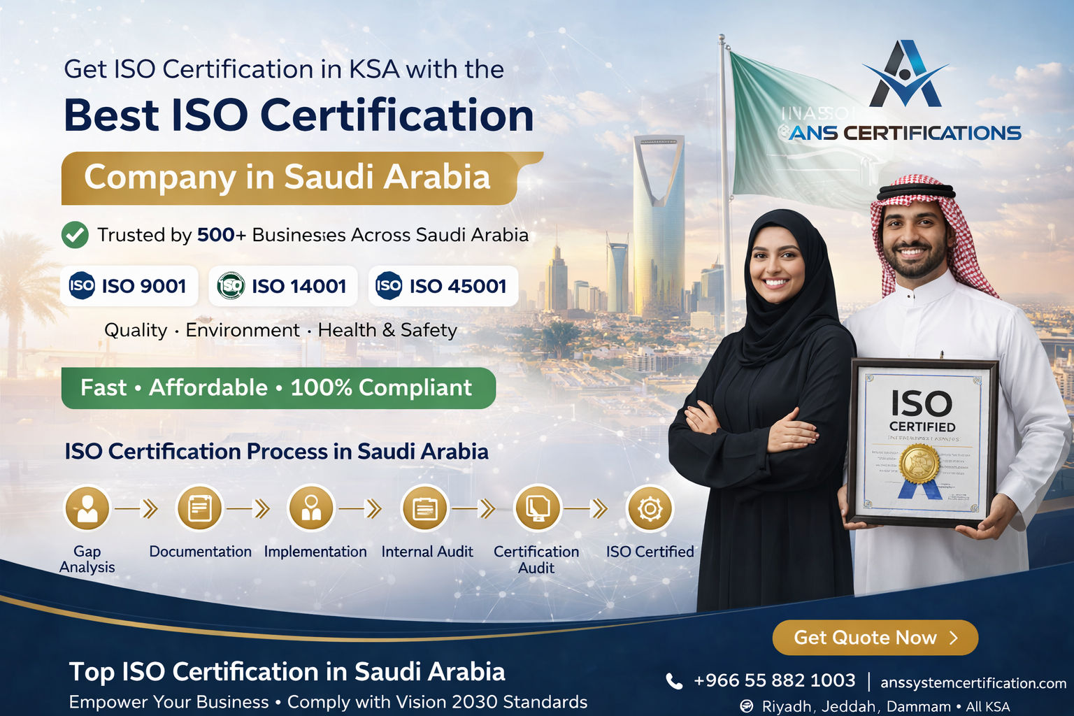 Get ISO Certification in KSA with the Best ISO Certification Company in Saudi Arabia