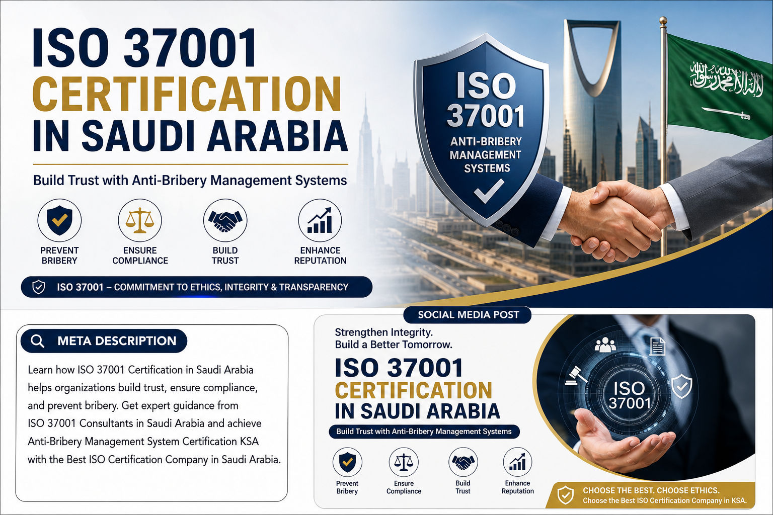 ISO 37001 Certification in Saudi Arabia | Anti-Bribery Management System KSA