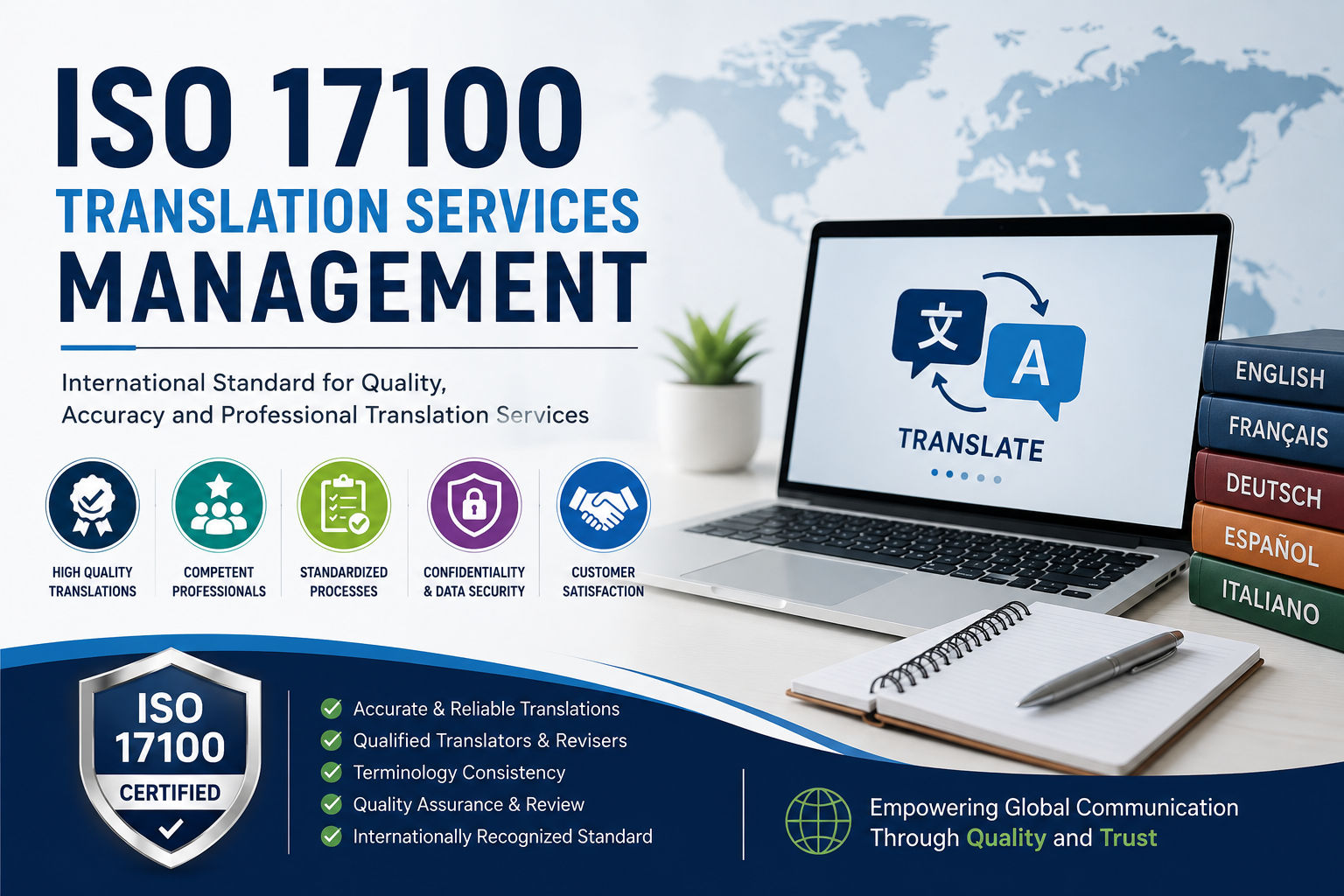 ISO 17100 Translation Services Management: Ensuring Quality and Accuracy in Translation