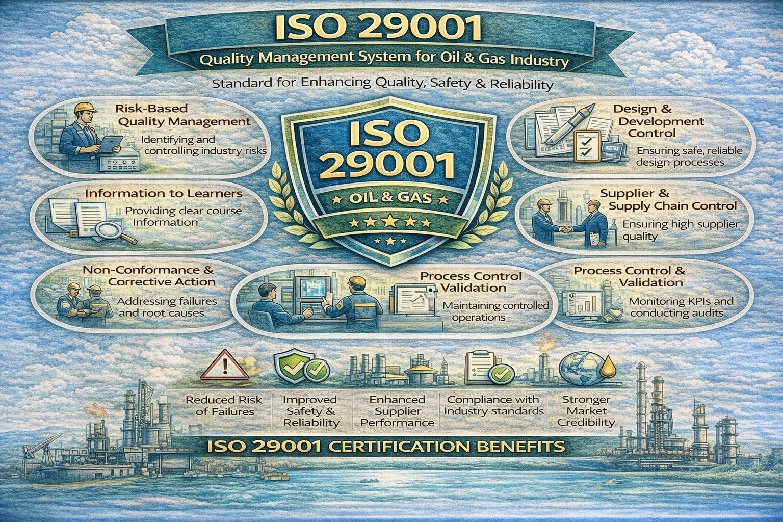 ISO 29001 – Quality Management System for Oil & Gas Industry
