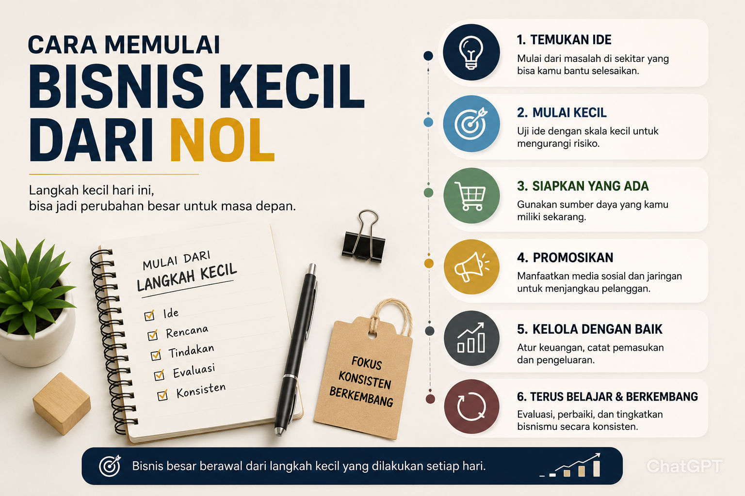 Cara Memulai Bisnis Kecil dari Nol