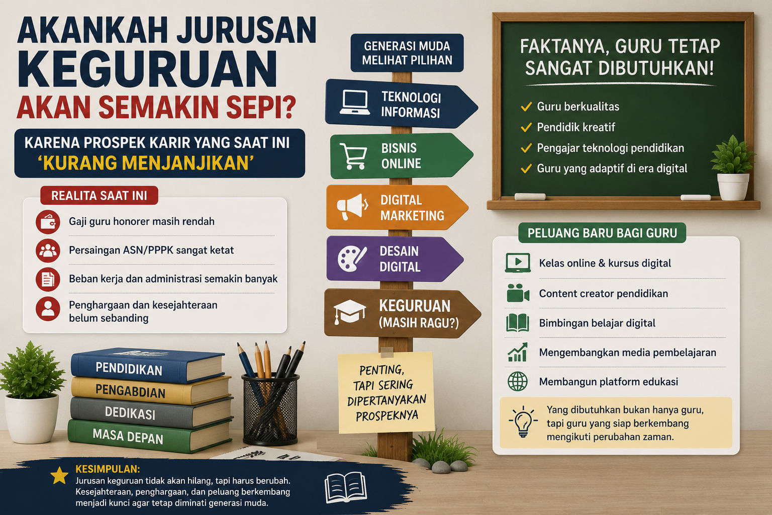 Akankah Jurusan Kuliah Keguruan Semakin Sepi? Ketika Prospek Karier Mulai Dipertanyakan