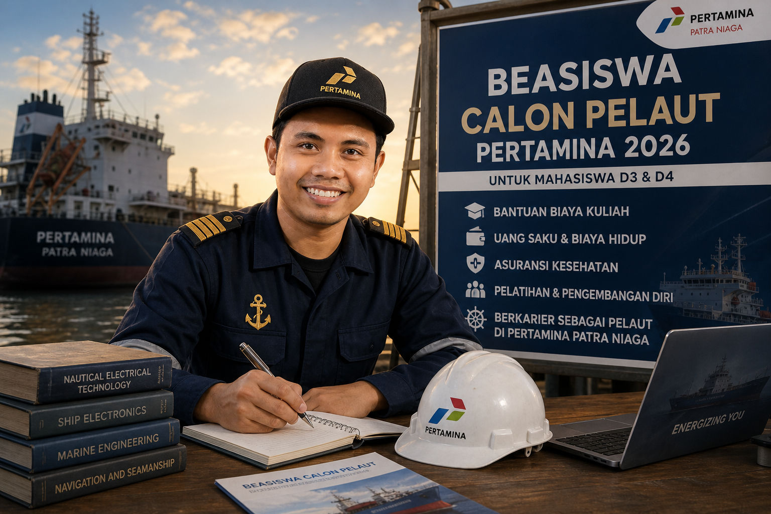 Beasiswa Calon Pelaut Pertamina 2026 Dibuka, Mahasiswa D3 dan D4 Berkesempatan Mendaftar