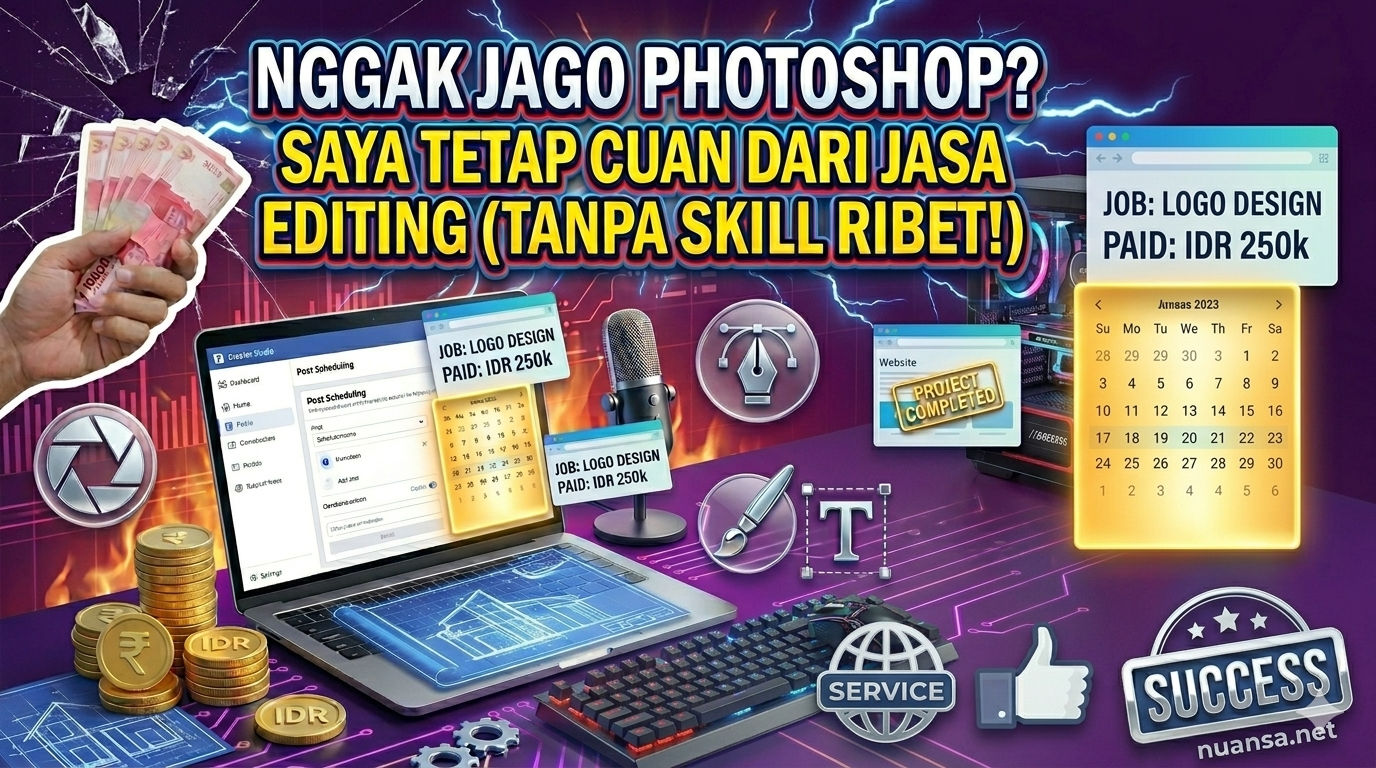 Nggak Jago Photoshop? Saya Tetap Cuan dari Jasa Editing (Tanpa Skill Ribet!)