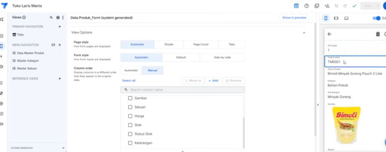 Saya: Membuat Toko Online Pakai AppSheet, Dari Iseng Jadi Cuan Jalan Terus