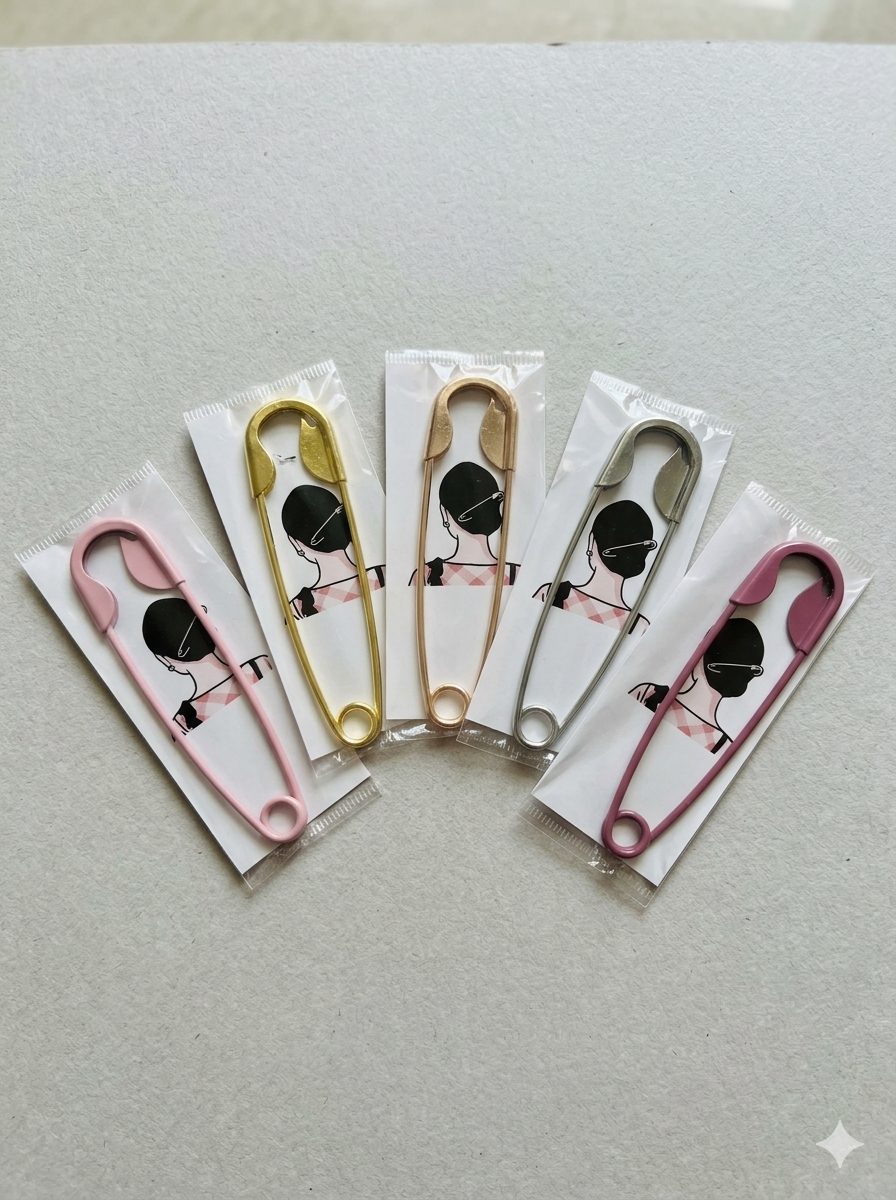 Mega statement safety pin Hair clip