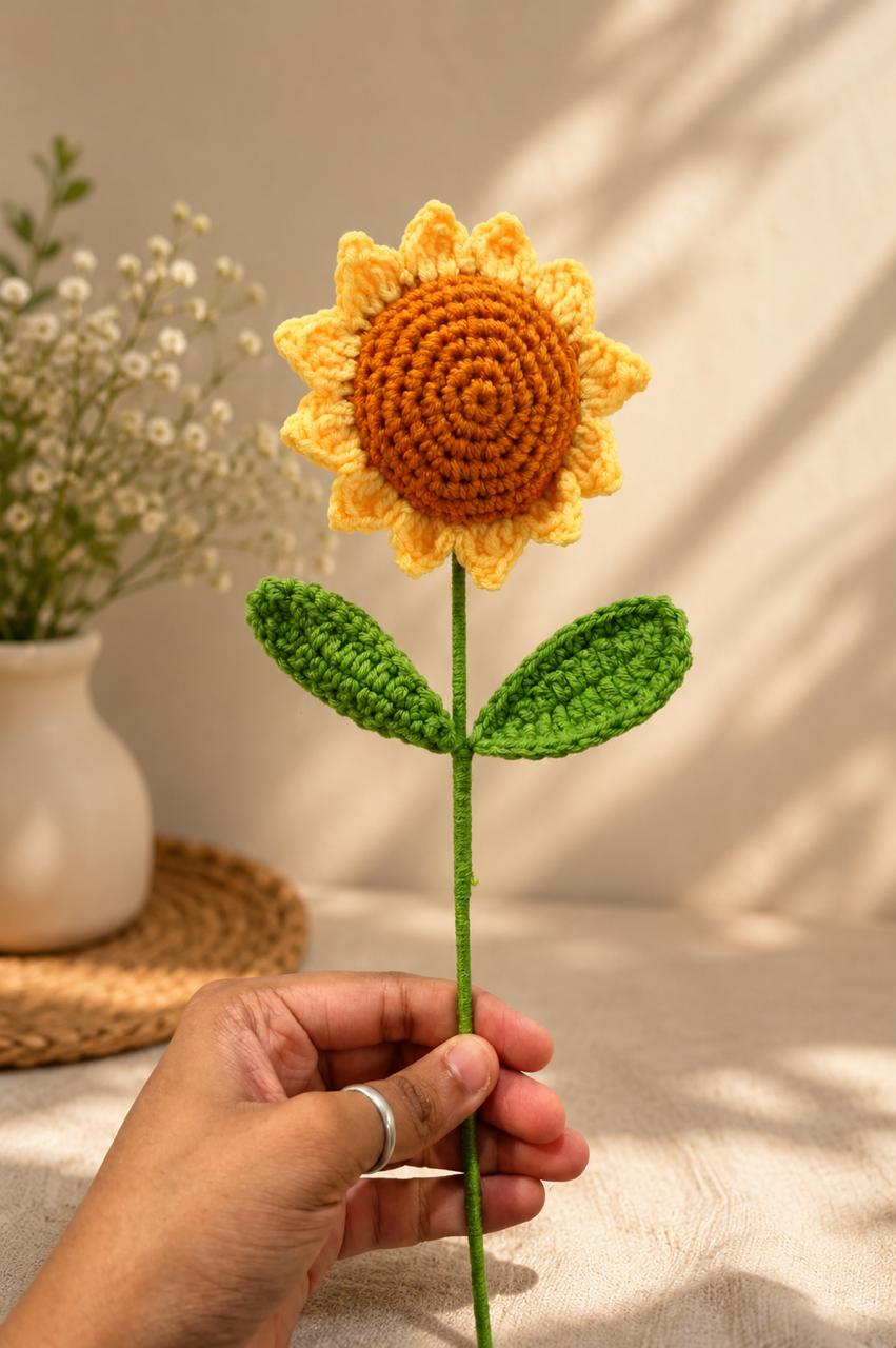 Sunshine crochet flower