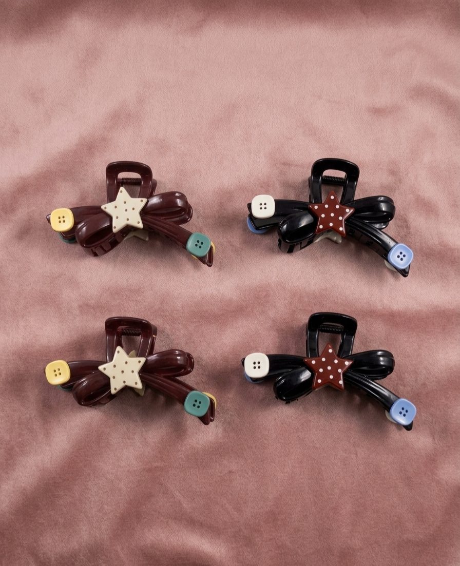 Bow-themed claw clips