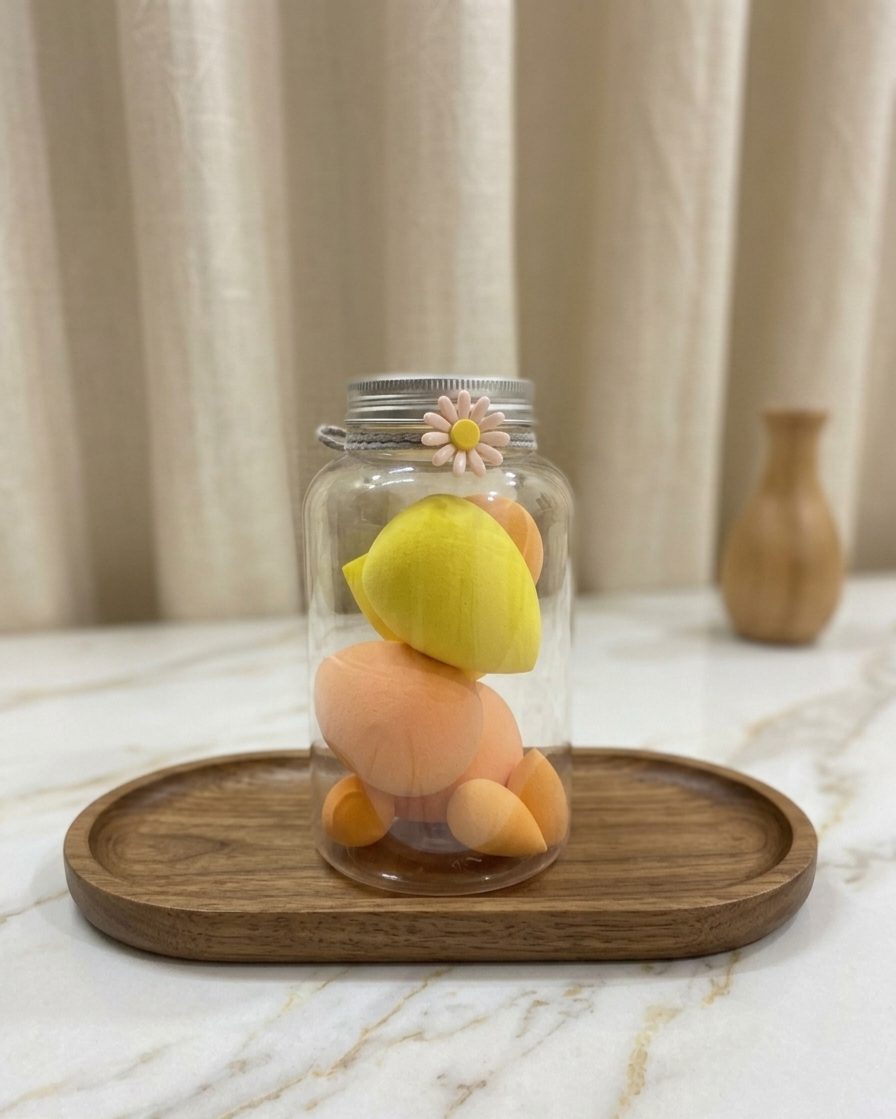 Sunshine Daisy Beauty blender Jar
