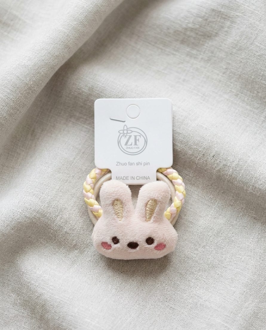 Plush 3pc Rabbit Hair Tie