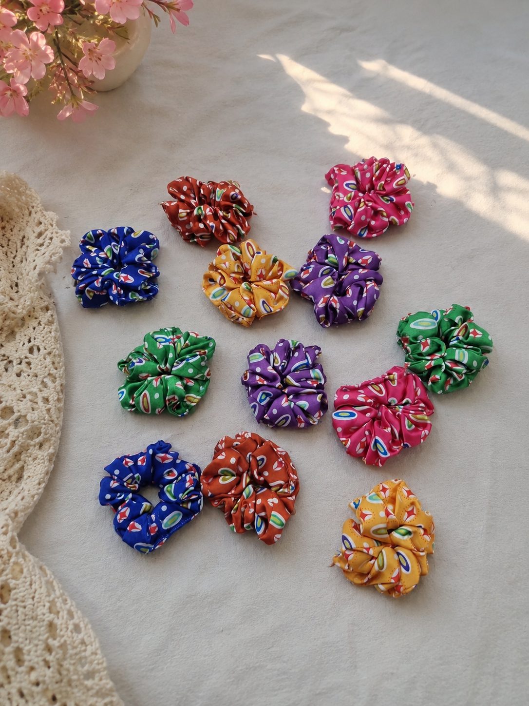Printed Hair ascrunchie