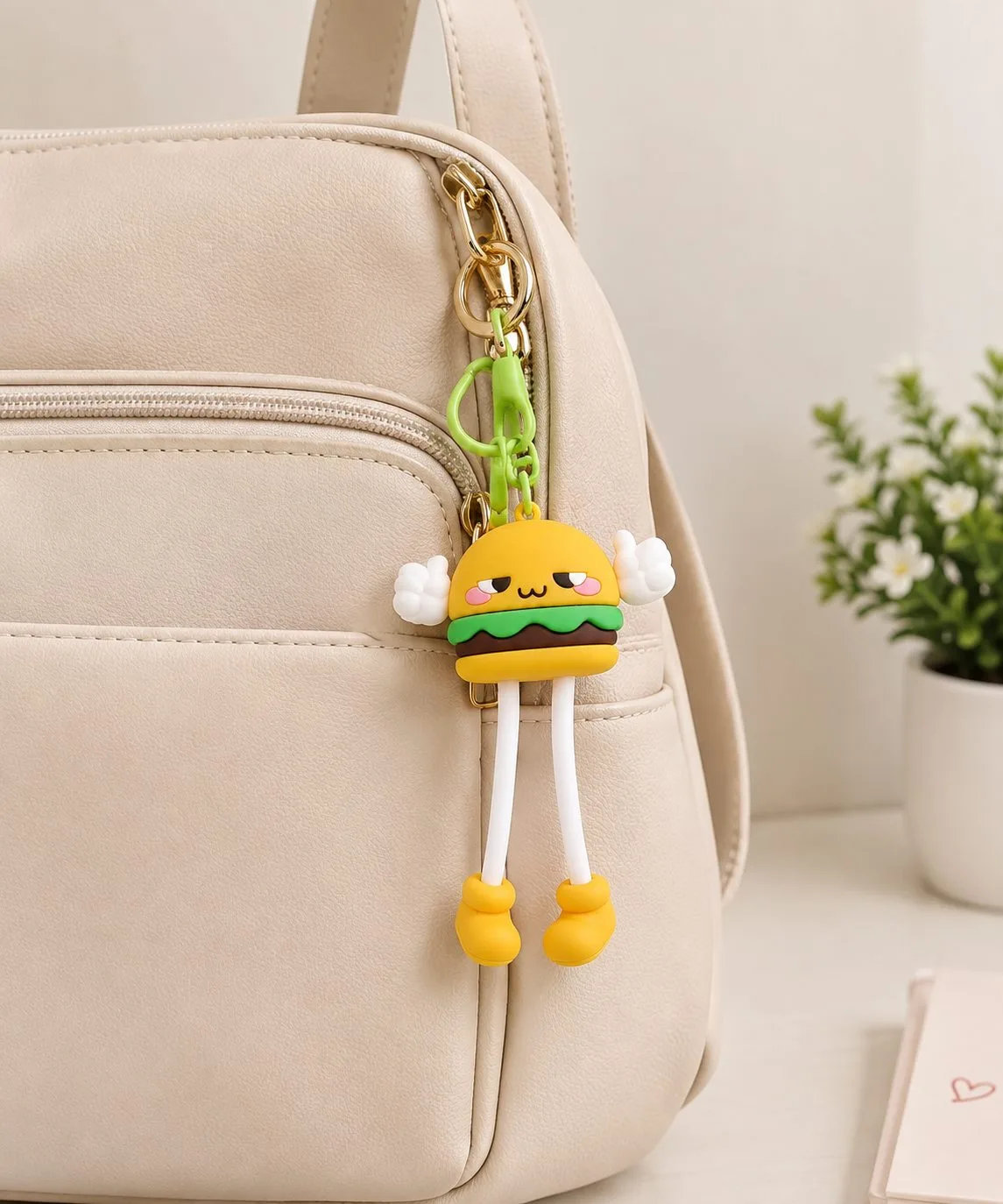 Cute Burger bagcharm / keychain