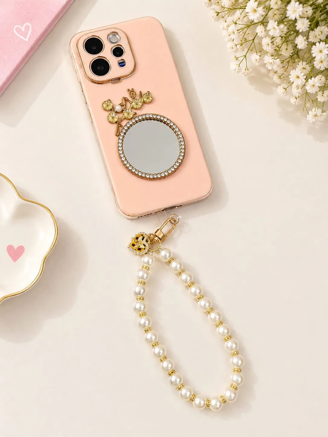 Pearl Phone Charm