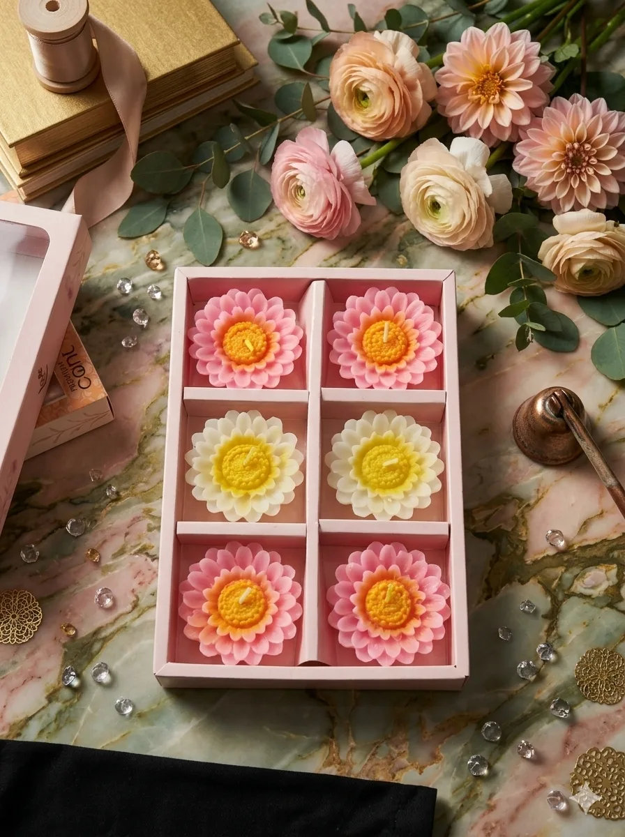 Floral Decorative Candle Gift BoxFloral Decorative Candle Gift Box