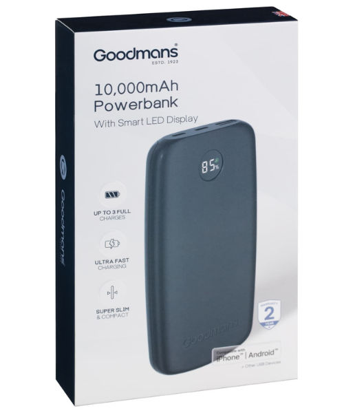 Goodmans 10,000mAh Power bank 