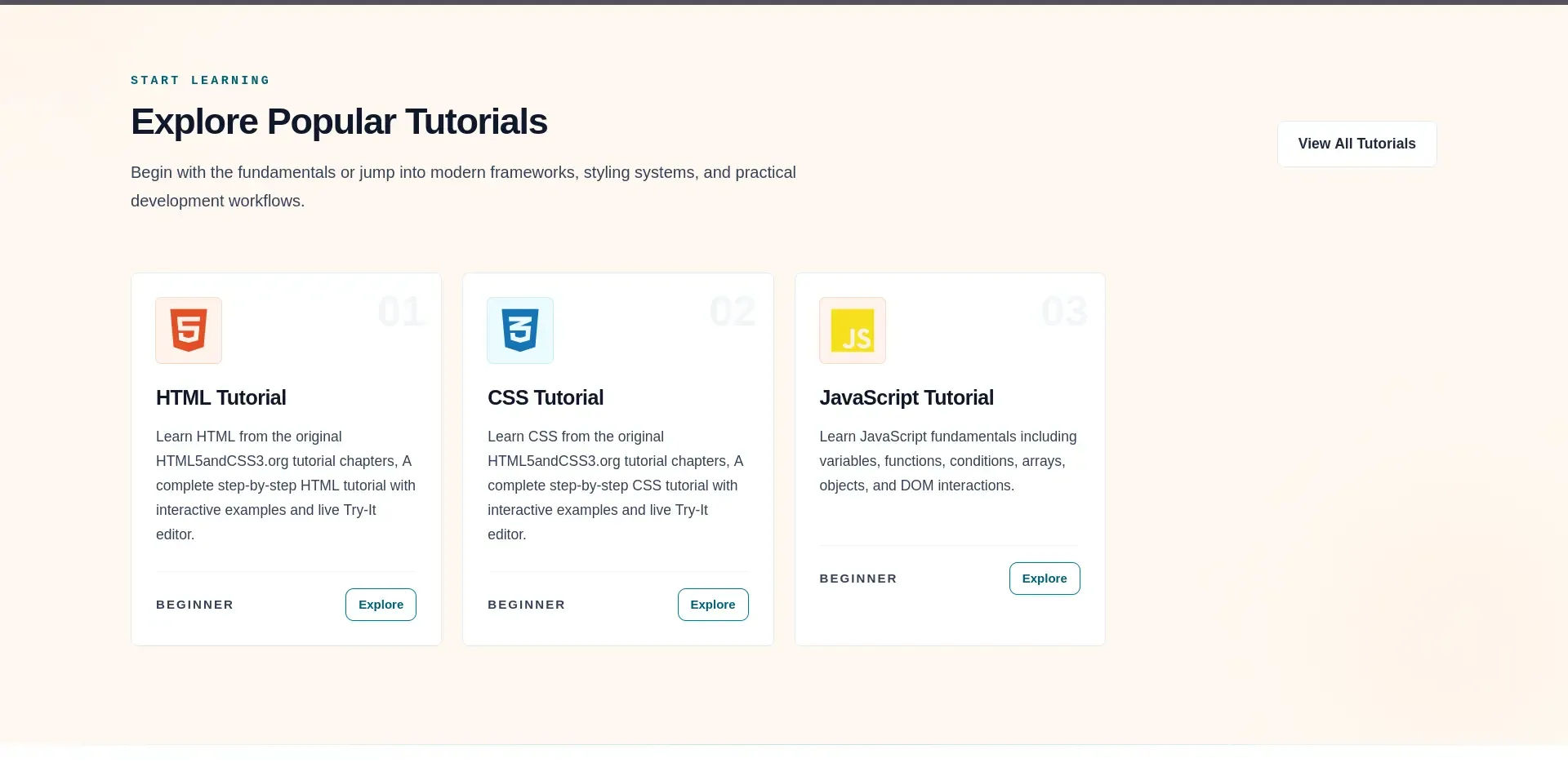HTML5ANDCSS3 Learning Platform exhibit 2