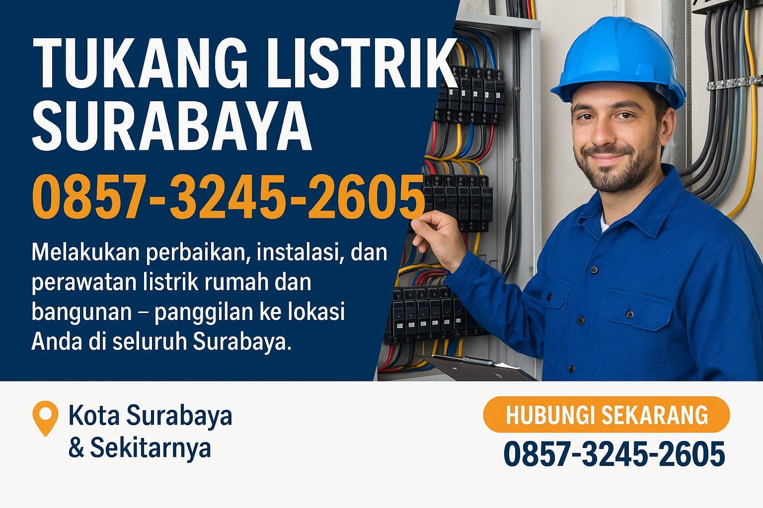 Jasa Listrik Surabaya – Pasang MCB, Stop Kontak, Instalasi Baru & Perbaikan