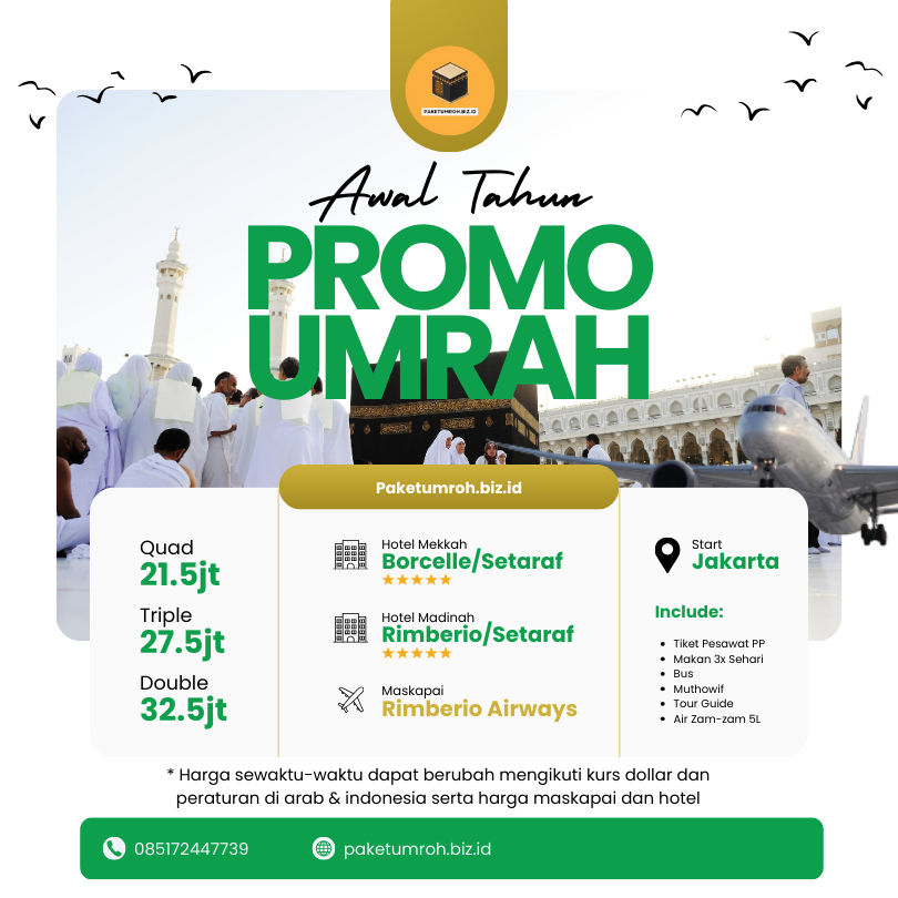 Harga Umroh September 2025 Blitar Mulai Rp24 Jutaan Saja