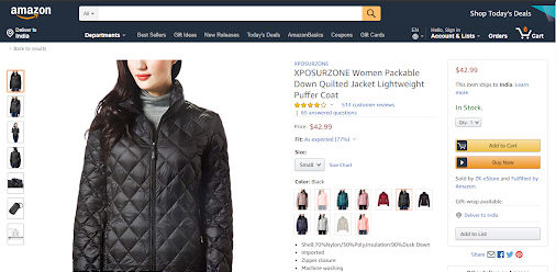Amazon Women Jacket Product