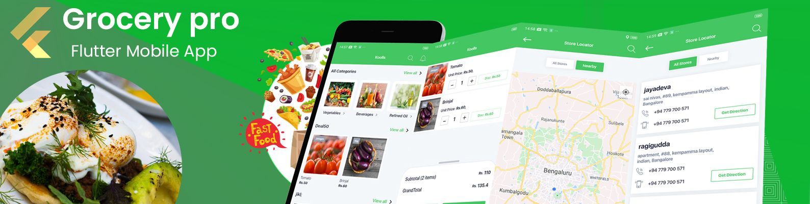 Grocery shopping mobile app