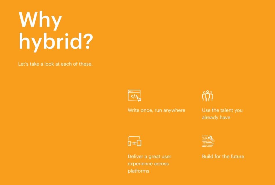 why hybrid app development
