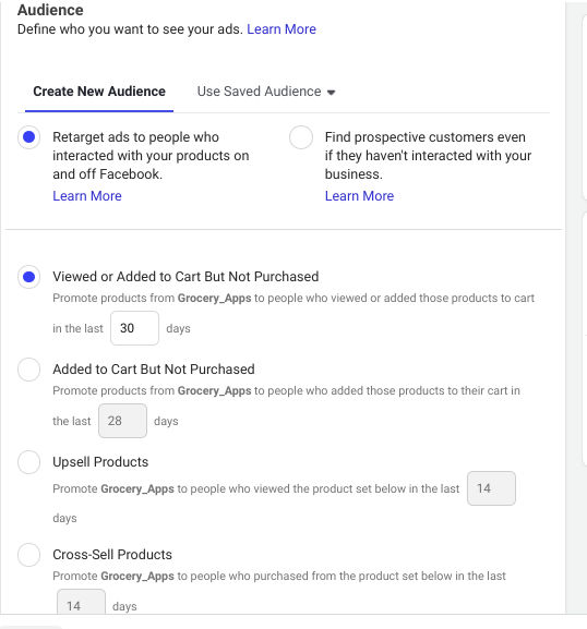 Remarketing Facebook Audiences