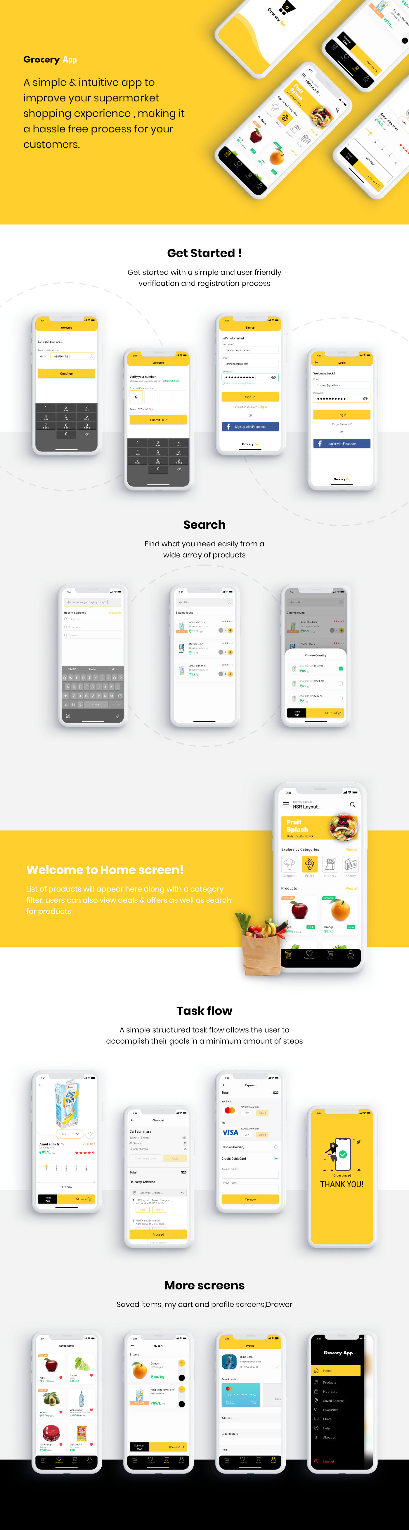 Readymade Grocery Shopping and Delivery App