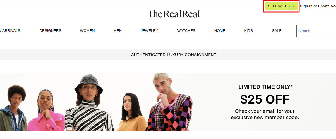 Sell on therealreal