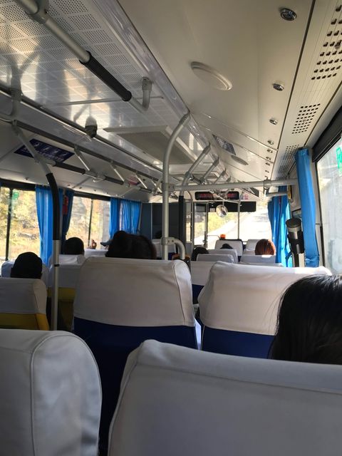 inside a bus