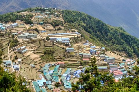 namche bazaar from above