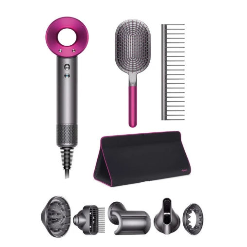 Фен Dyson Supersonic HD07 с 5 насадками в дорожном чехле и расческами, фото 1