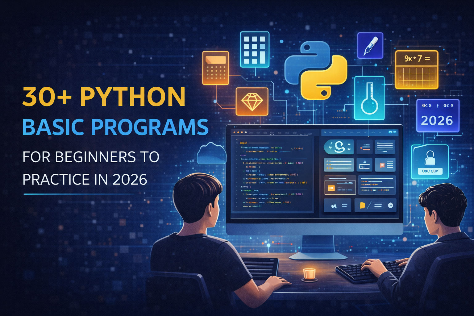 30+ Python Basic Programs for Beginners to Practice in 2026