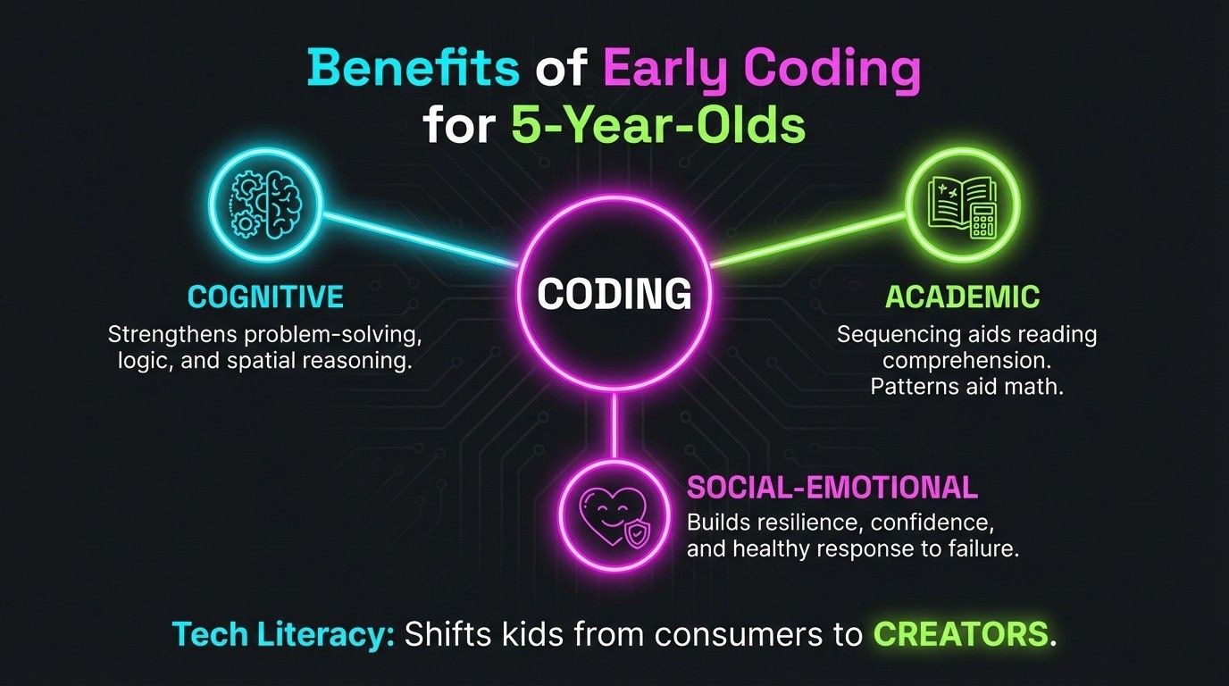 Benefits of Early Coding for 5-Year-Olds