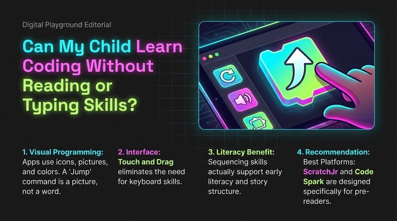Can My Child Learn Coding Without Reading or Typing Skills?