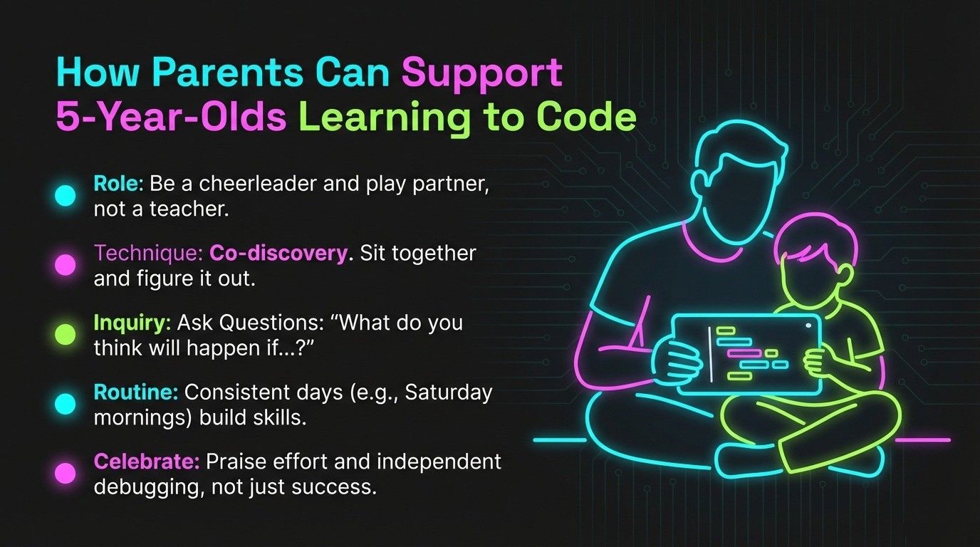 How Parents Can Support 5-Year-Olds Learning to Code