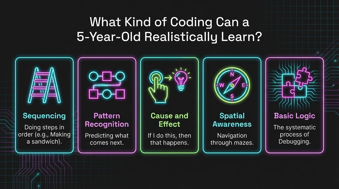 What Kind of Coding Can a 5-Year-Old Realistically Learn?