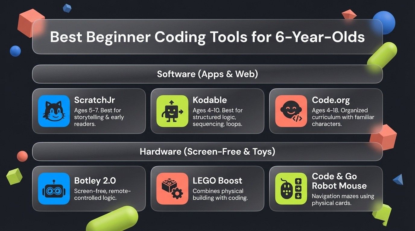 Best Beginner Coding Tools for 6-Year-Olds