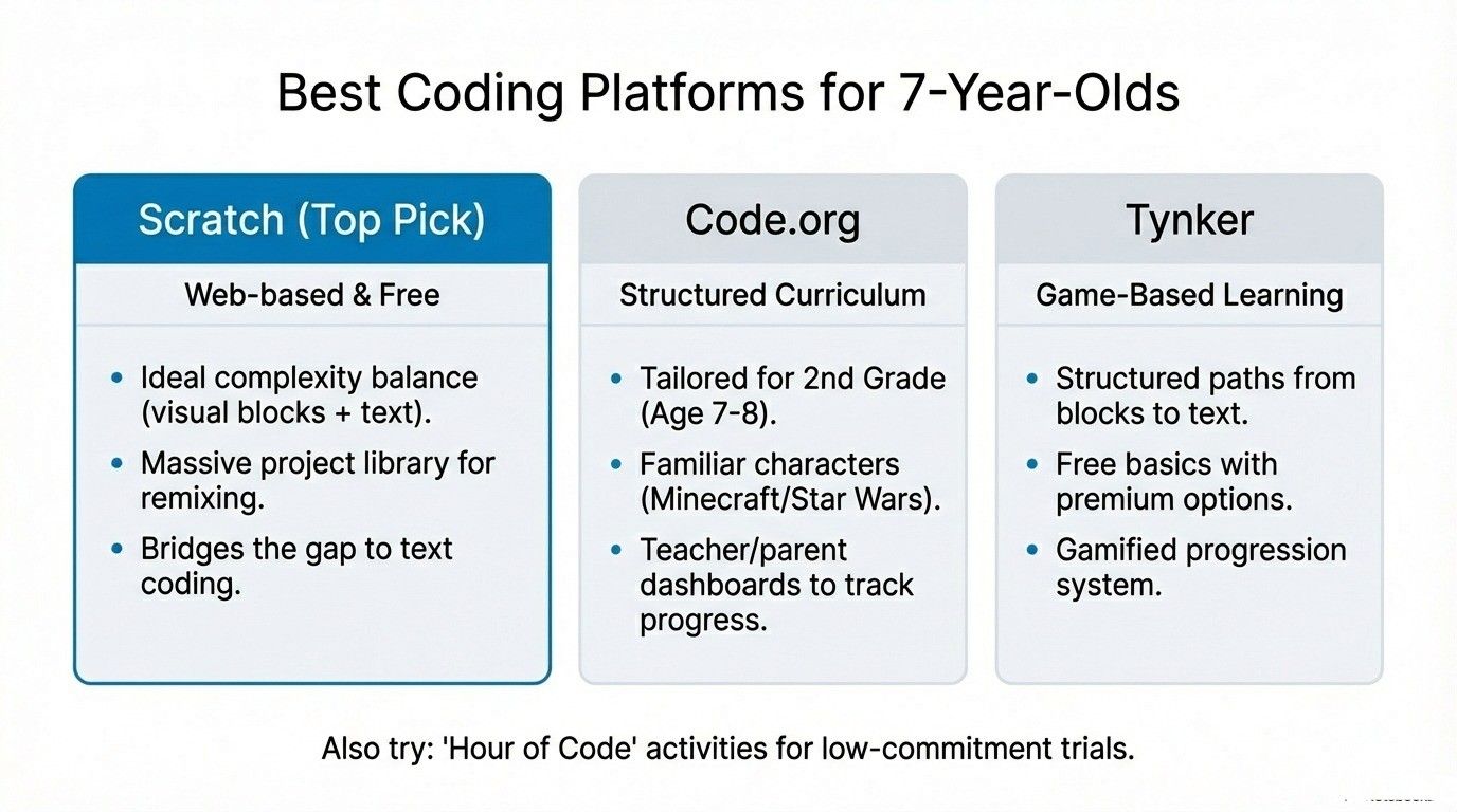 Best Coding Platforms for 7-Year-Olds