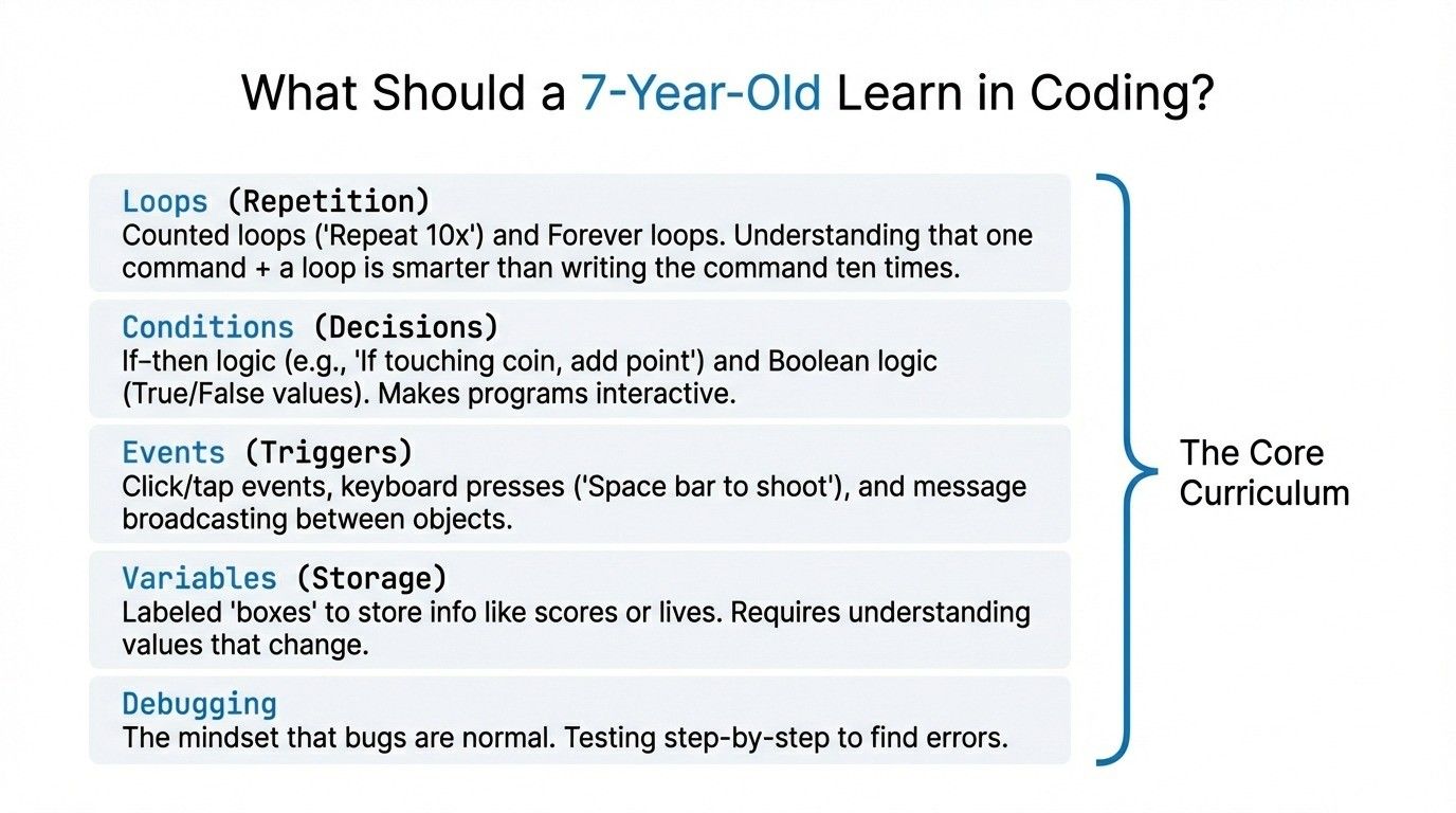 What Should a 7-Year-Old Learn in Coding?