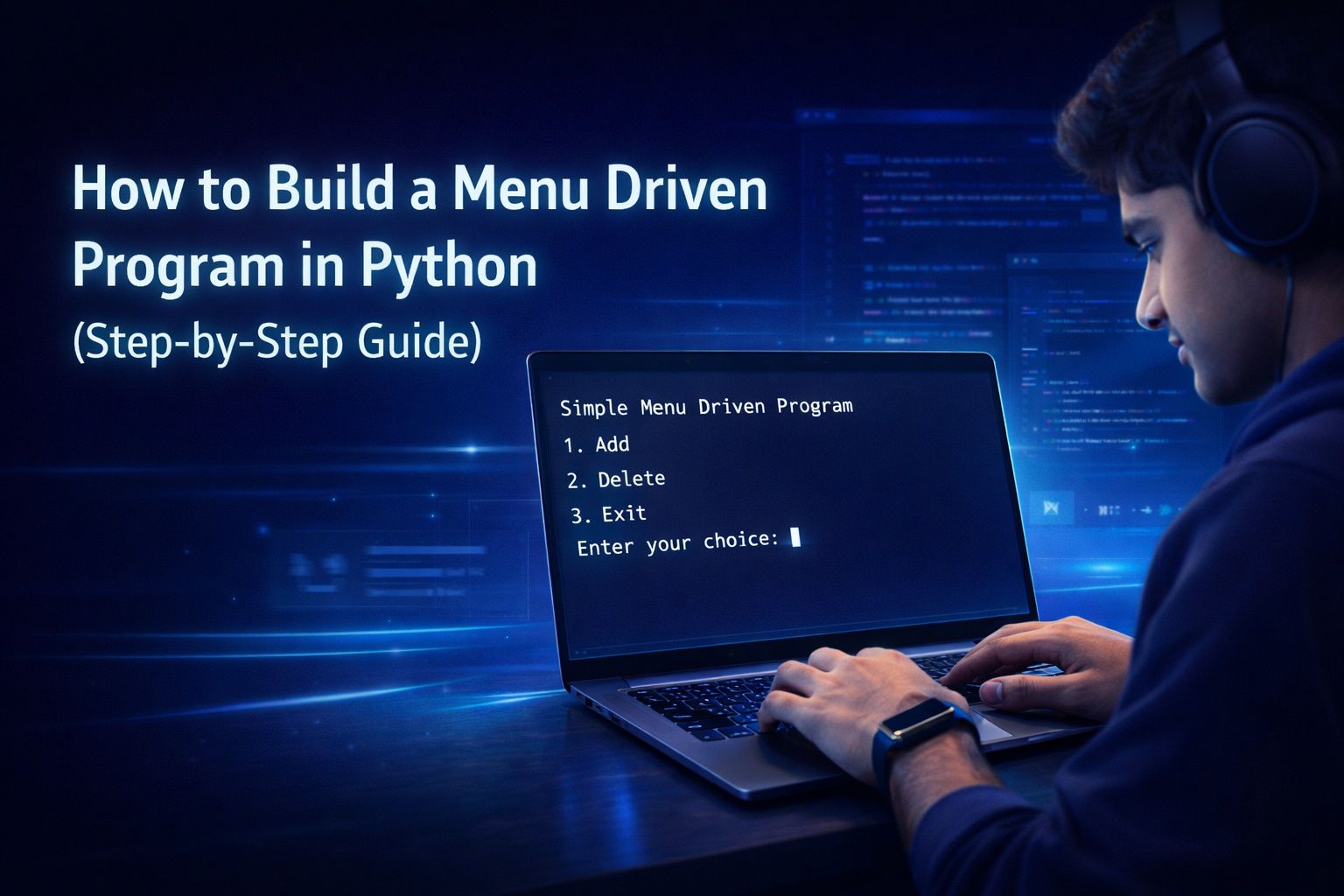 How to Build a Menu Driven Program in Python (Step-by-Step Guide)